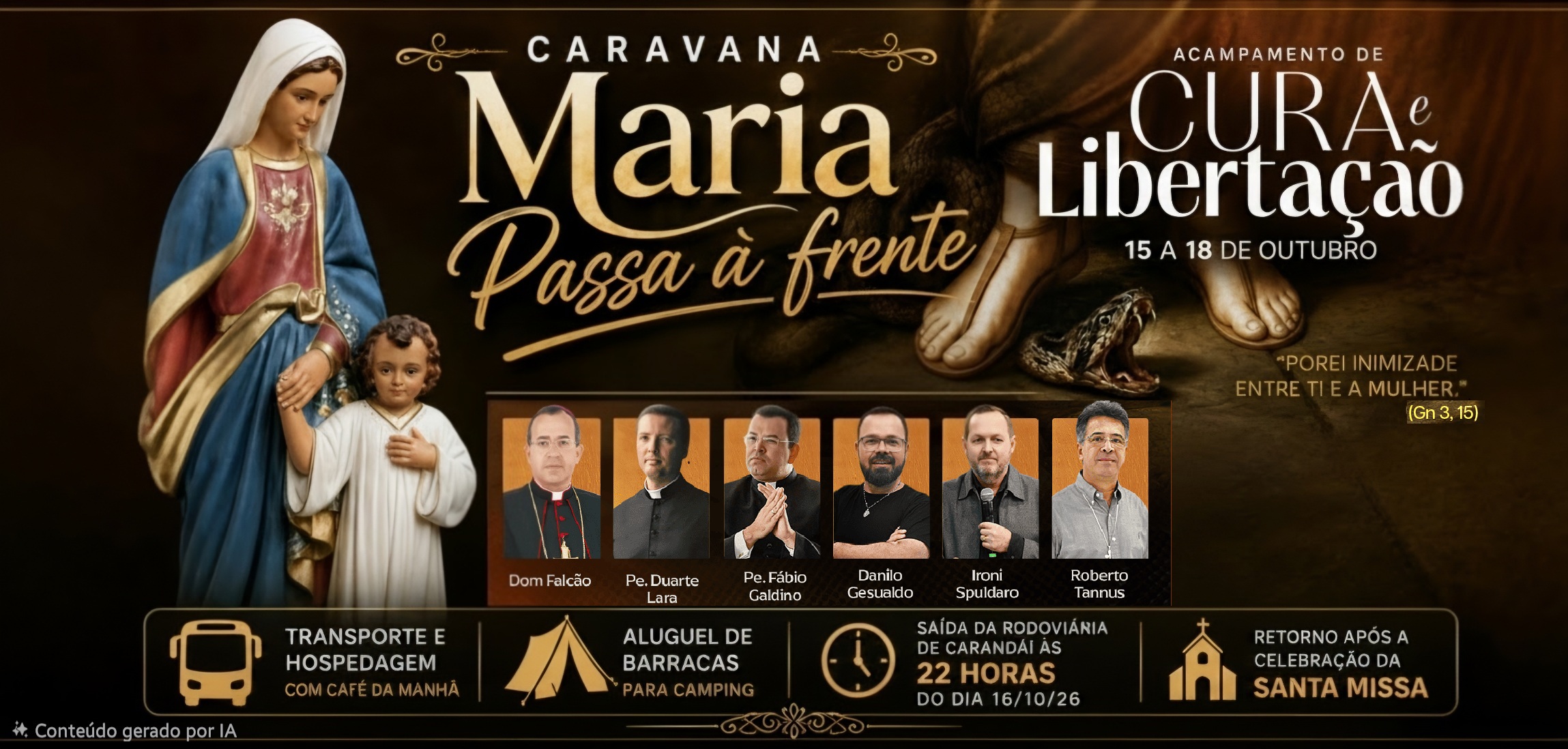 🚌 ACAMPAMENTO DE CURA E LIBERTAÇÃO 🕊️